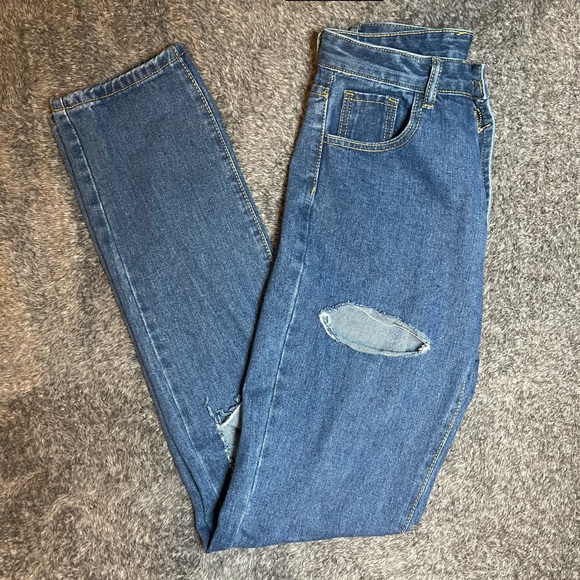 blue ripped baggy jeans ! - Picture 3 of 3